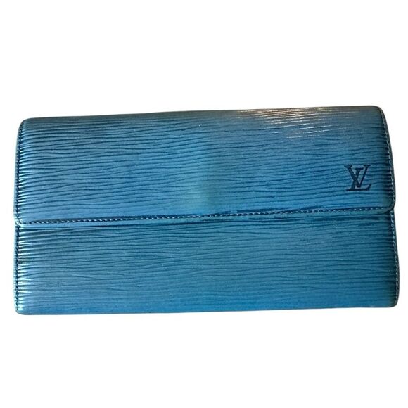 Louis Vuitton Epi Azure Blue Wallet - Picture 1 of 11